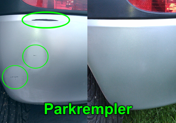 Parkrempler sind meist ärgerlich und wenn alle Teile erneuert werden auch noch relativ kostenintensive. Nutzen Sie die <b>SmartandSpot-Repair</b> und nutzen sie die kostengünstige  Reparaturmethode. <br> Hier ein Corsa. Lackschaden durch rückwärts einparken. <br>Zeitaufwand ca. 5h, Kostenaufwand ca. 140,-€.